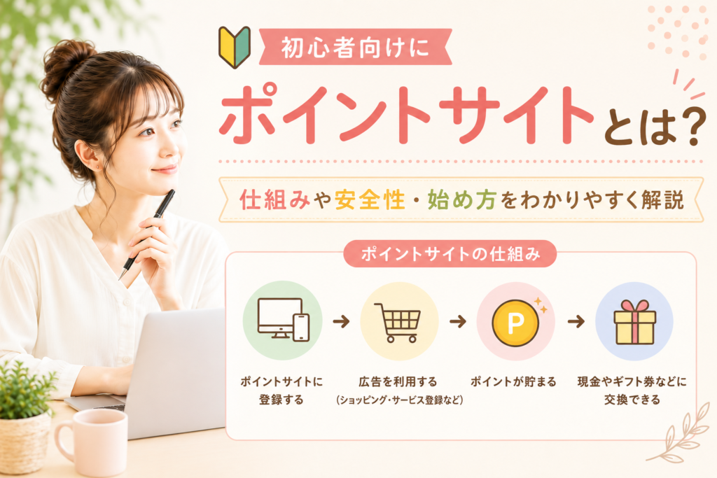 ポイントサイトとは？初心者向けに仕組みや安全性・始め方をわかりやすく解説